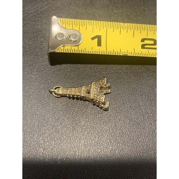 Eiffel Tower Gold Tone Charm For Charm Bracelet Or Necklace (J54) - Picture 5 of 5